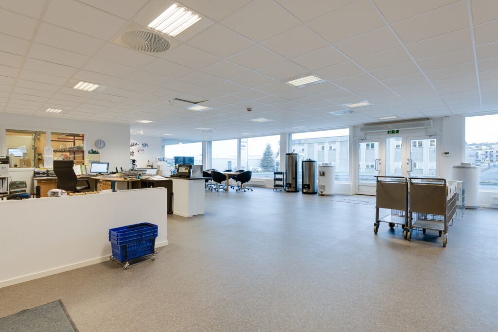 Butikklokale sokkel 5 Butikklokale i sokkelen i Fossegrenda 17. Foto Oscar Stoltenberg.