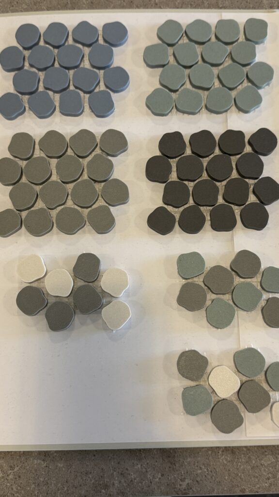 Hva med runde mosaikkflis?