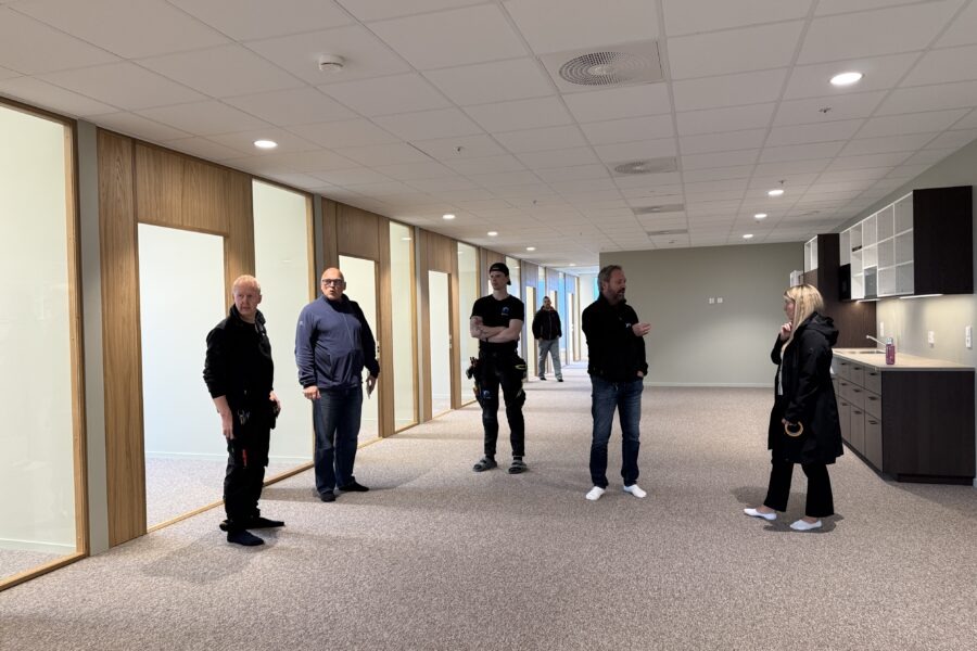 Drift, teknisk drift og byggavdelingen tar runden.