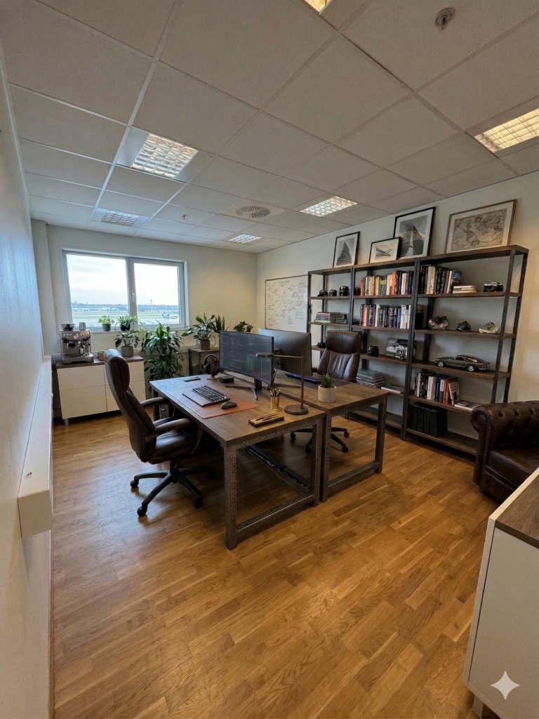 Kontor møblert med Gemini Kontor møblert med Gemini