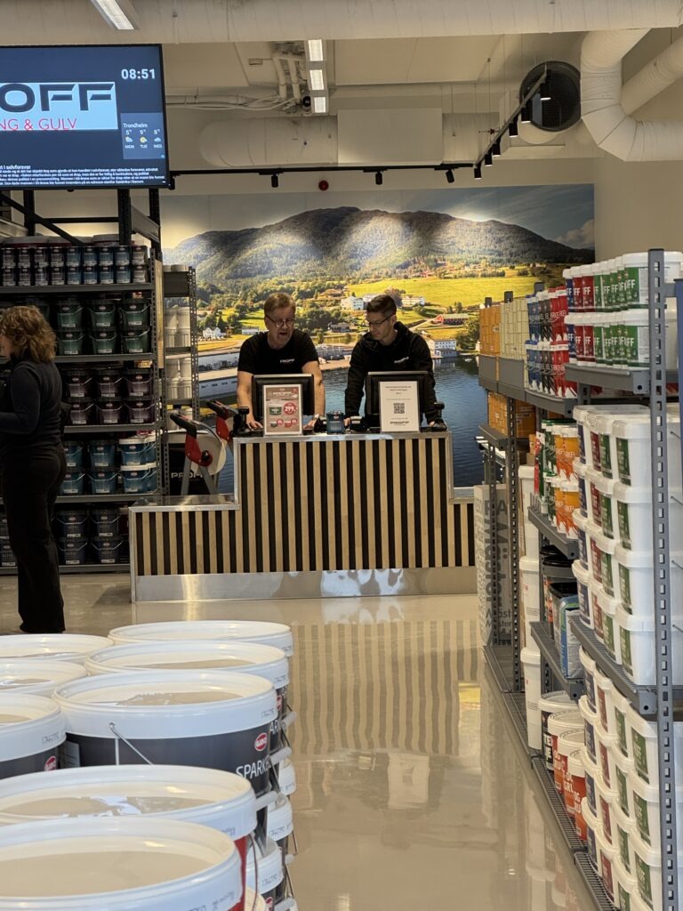 Trivelig butikk Hyggelig, nytt og friskt butikklokale